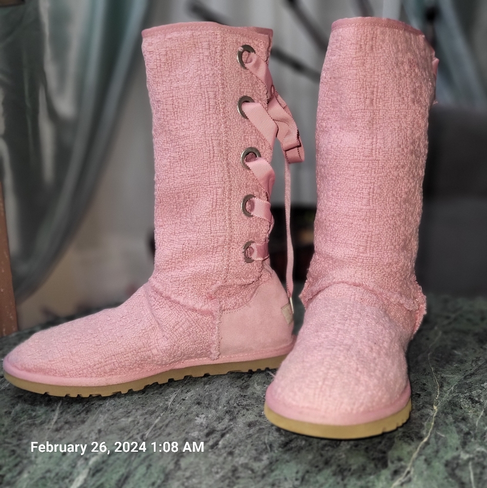 UGG lace up heirloom boots